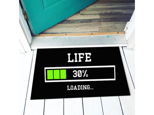 Vicces Lábtörlő Színes - Life 30% loading - Vicces Ajándék - Szülinapi Ajándék