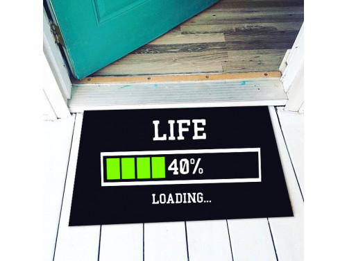 Vicces Lábtörlő Színes - Life 40% loading - Vicces Ajándék - Szülinapi Ajándék