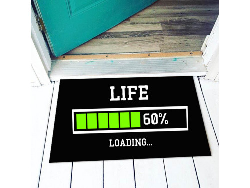 Vicces Lábtörlő Színes - Life 60% loading - Vicces Ajándék - Szülinapi Ajándék