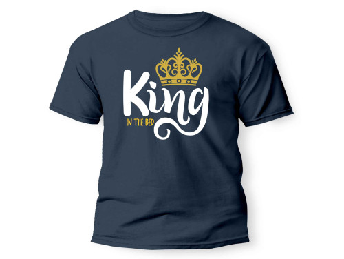 Vicces Pólók - King- Unisex Póló -  Szerelmes Póló - Páros Pólók - Valentin Napi Ajándék