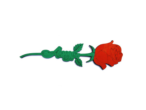 Fa Rózsa - Anya felirattal - Fa virág dekoráció