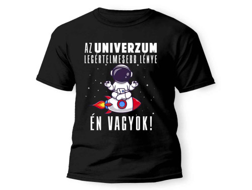 Vicces Pólók - Az UNIVERZUM legértelmesebb lénye - Vicces Ajándék