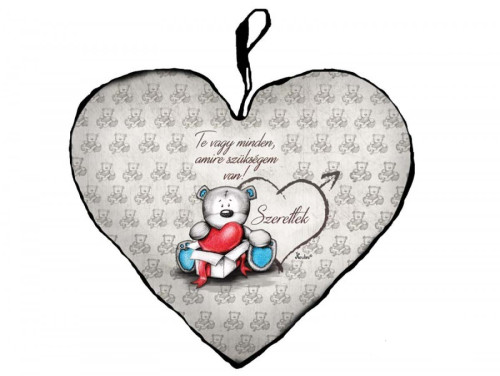 Valentin Napi Ajándék - Szerelmes Ajándék - Te vagy minden - Kis Szív Párna