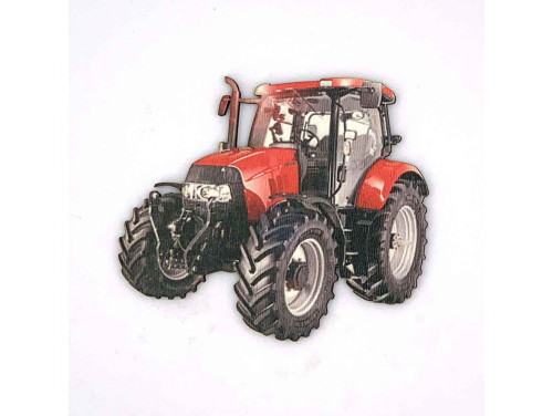 (HMF050) Forma Hűtőmágnes - Piros Traktor