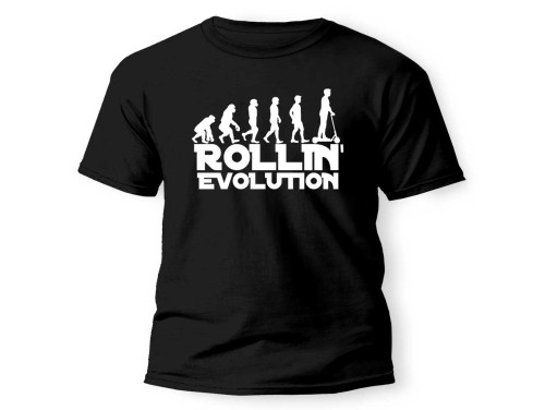 Vicces Pólók - Rollin evolúció  - Unisex Póló - Rolleres Póló