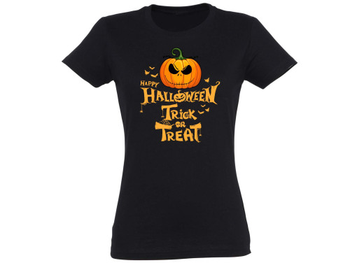 Vicces Női Pólók - Happy Halloween Trick or Treat - Halloween póló
