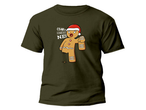 Vicces Karácsonyi Pólók - Csak A Gombokat Ne - Karácsonyi póló - Karácsonyi Ajándék