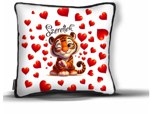 Díszpárna - Szeretlek Tigrises - Valentin Napi Ajándék - Évfordulós Ajándék