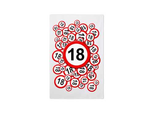 Konyharuha - Kis Törölköző - Kéztörlő - 18-as karikás - Ajándék Ötlet Születésnapra