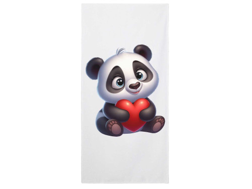 Mintás Törölköző - Strandtörölköző - Panda maci - Ajándék Ötlet Valentin Napra