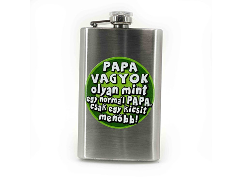 Vicces Flaska - Laposüveg - Papa vagyok - Ajándék Papának