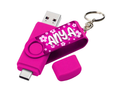 Vicces Egyedi Pendrive - 16 GB - pink - ANYA - Ajándék Anyáknak - Anyák Napi Ajándékok