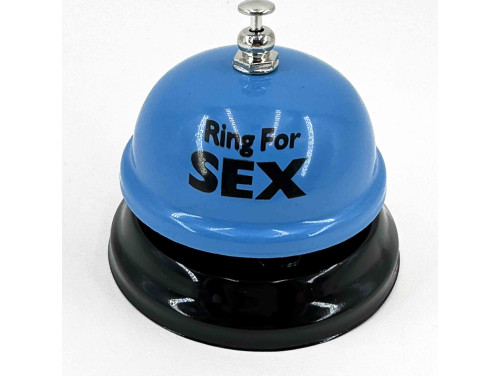 Vicces Asztali Csengő - Ring for SEX - Kék - Vicces Ajándék