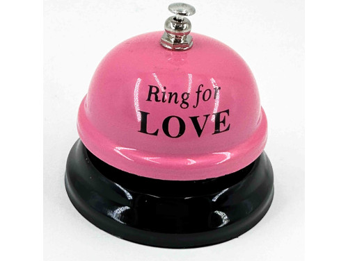 Vicces Asztali Csengő - Ring for LOVE - Rózsaszín - Vicces Ajándék - Szerelmes Ajándék