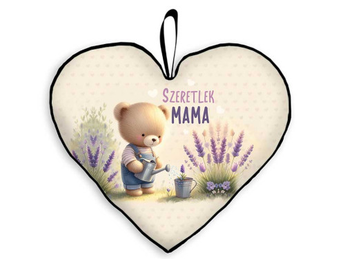 Kis Szív Párna - Szeretlek MAMA – Ajándék Nagymamának