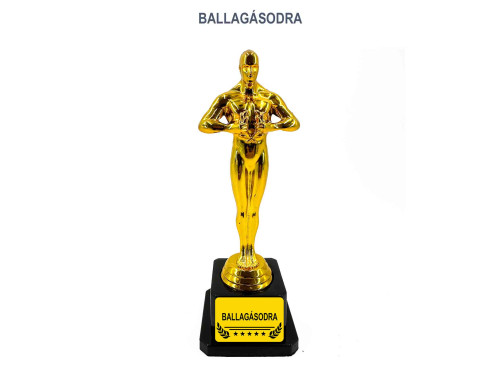 (OS018) - Vicces Oscar Szobor - BALLAGÁSODRA - Ajándék Ballagásra - Gratulációs Ajándék