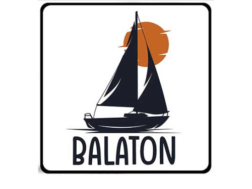 (NH294) - Hűtőmágnes - Balaton - Vitorlás - Balatonos Ajándéktárgy - Balaton Souvenir