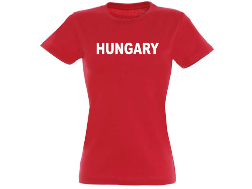 (PNX74)  Női Póló - Hungary - Hungary feliratos póló - Magyaros Ajándék - Magyar souvenir