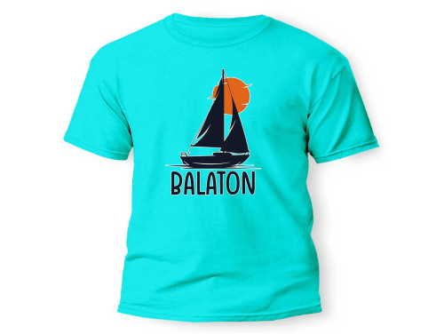 (PX272) Unisex Póló - Balatonos Póló - Balaton - Vitorlás - Balatonos Ajándék - Balaton Souvenir