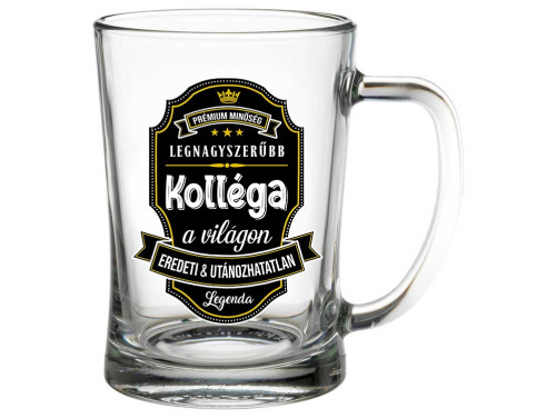 (SS102) - Söröskorsó - 500 ml - Legnagyszerűbb Kolléga - Ajándék Kollégának - Ajándék Munkatársnak