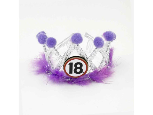 (TIA002) Tiara - Boldog 18 Szülinapot - Születésnapi Ajándék