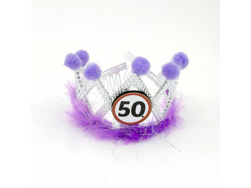 (TIA006) Tiara - Boldog 50 Szülinapot - 50 Születésnapi Ajándék