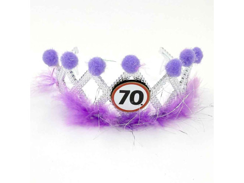 (TIA008) Tiara - Boldog 70 Szülinapot - 70 Születésnapi Ajándék