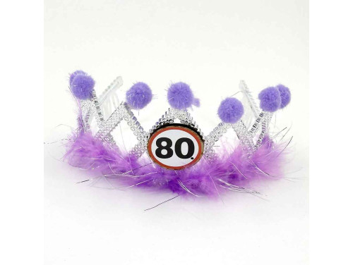 (TIA009) Tiara - Boldog 80 Szülinapot - 80 Születésnapi Ajándék