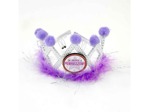 (TIA011) Tiara - Én vagyok a menyasszony - Lánybúcsús kellék