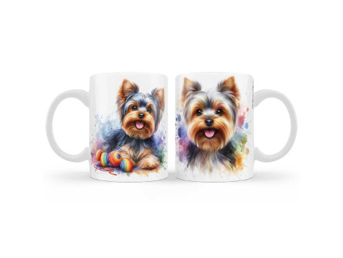 (B1226) Yorkshire Terrier - Kutyás Bögre, 3 dl - Kutyás Ajándékok - Ajándék Kutyatulajdonosoknak