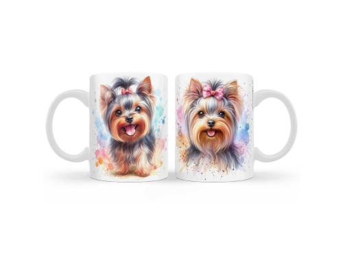 (B1227) Yorkshire Terrier - masnis - Kutyás Bögre, 3 dl - Kutyás Ajándékok - Ajándék Kutyatulajdonosoknak