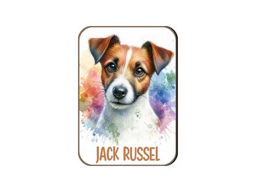 (FH034) Jack Russel - Fa Hűtőmágnes - Kutyás Ajándékok - Kutyás Hűtőmágnes - Ajándék Kutyatulajdonosoknak