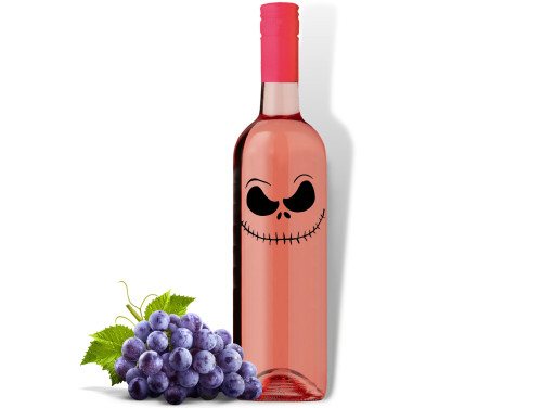 (BOR325) Lidérc - Feliratos Bor - Rozé Száraz Bor, 750ml - Halloween-i bor - Halloween Party