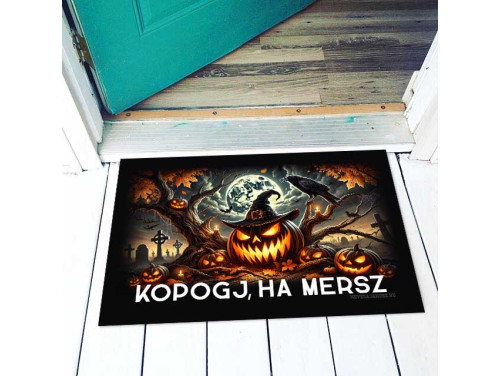 (LA193) Kopogj ha mersz - Lábtörlő - Halloween Kellék - Őszi Dekoráció