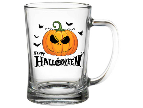 (SS324) Happy Halloween - Söröskorsó - 500 ml - Halloweeni söröskorsó - Halloween Dekoráció Kellék