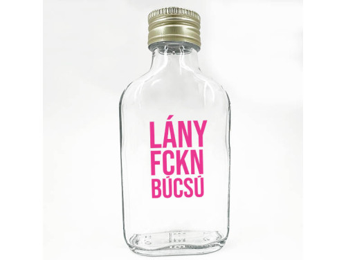 (LPU177) Lány FCKN Búcsú - Laposüveg 100 ml - Lánybúcsús Party Kellék