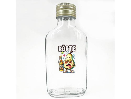 (LPU295) Körte - Laposüveg 100 ml - Vicces Ajándék