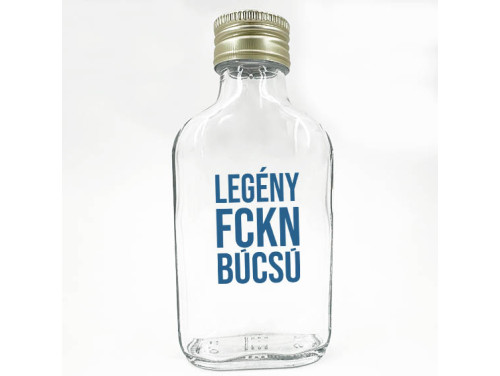 (LPU274) Legény FCKN Búcsú - Laposüveg 100 ml - Legénybúcsús Party Kellék