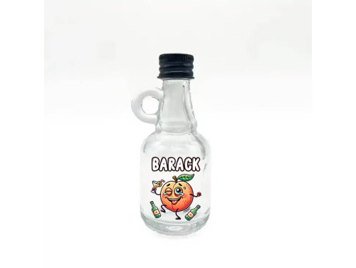 (FPU294) Barack - Füles Pálinkás Üvegpalack 40 ml - Vicces Ajándék