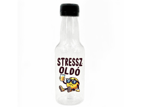 (KMP301) Stresszoldó - Kis Műanyag Palack 50 ml - Vicces Ajándék