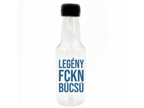 (KMP274) Legény FCKN búcsú - Kis Műanyag Palack 50 ml - Legénybúcsú Party Kellék