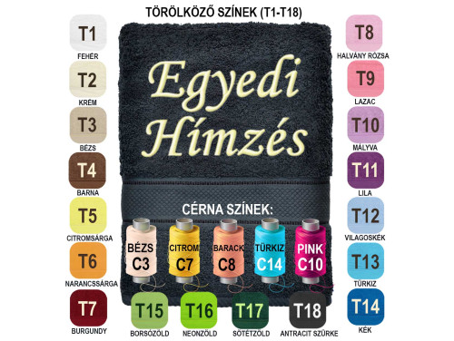 Egyedi Hímzett Törölköző ⭐ Névvel Hímzett Törölköző ⭐ Neves Ajándék ⭐ Névre Szóló Egyedi Rendelésre 18