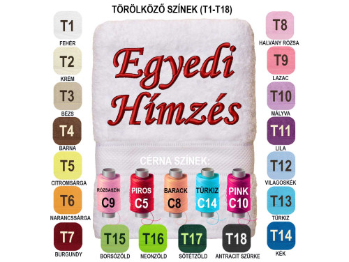 Egyedi Hímzett Törölköző ⭐ Névvel Hímzett Törölköző ⭐ Neves Ajándék ⭐ Névre Szóló Egyedi Rendelésre 1