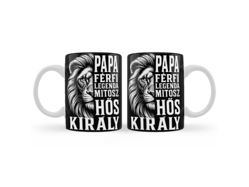 (B1348) Bögre Apáknak - Papa Férfi Legenda- Apák Napi Ajándék Papáknak