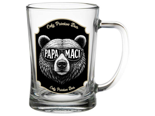 (SS388) Papa Söröskorsó 500 ml - Papa Maci – Söröskorsó Papáknak Apák Napjára