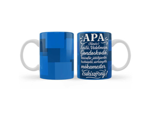 (B1355) Bögre Apáknak - Apa Főnév - Apák Napi Ajándék Apáknak