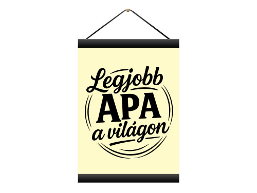 Oklevél - Legjobb Apa a világon - Oklevél Apáknak, Apák Napi Ajándék Falikép