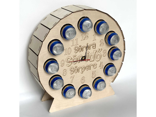 Vicces Sörtartó Óra - Söróra Söridő Sörperc - Vicces Söróra - Sörtartó