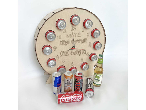 Vicces Üdítőital Tartó Hordó Óra - 