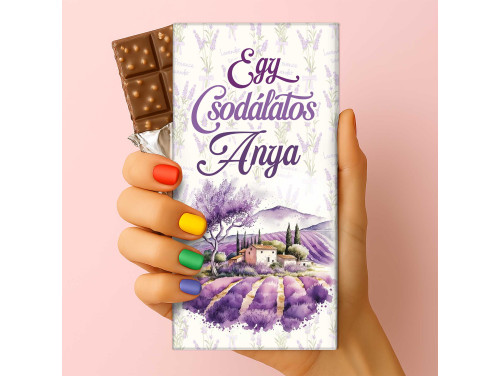 Csoda Csoki - Feliratos Csokoládé - Egy Csodálatos Anya - Anyák Napi Ajándék Anyáknak - Rizses Tejcsokoládé 75 g